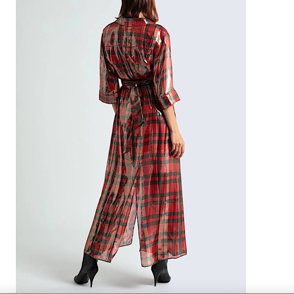 Alice + Olivia Womens Oversized Silk-Blend Shirtdress - Picture 3 of 13